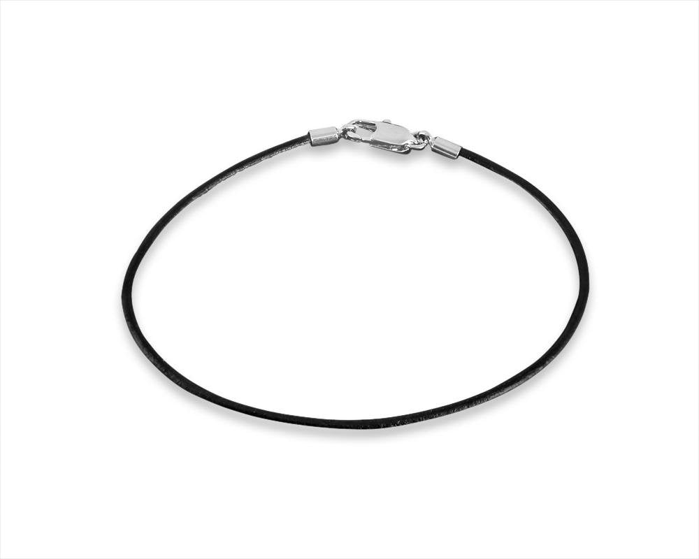 Black Leather Cord Bracelets - Fundraising For A Cause