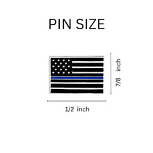 Load image into Gallery viewer, Blue Line Flag Police Support Pins - Fundraising For A Cause