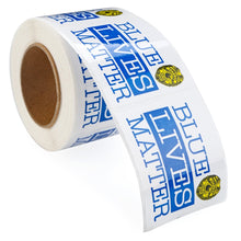 Load image into Gallery viewer, Blue Lives Matter Stickers (250 per Roll) - Fundraising For A Cause