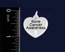 Load image into Gallery viewer, Bone Cancer Awareness Heart Charms - Fundraising For A Cause