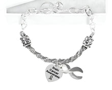 Load image into Gallery viewer, Brain Cancer Gray Ribbon Partial Rope Bracelets - Fundraising For A Cause