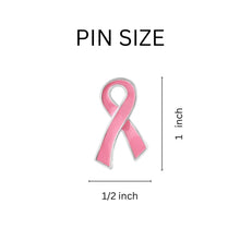 Load image into Gallery viewer, Breast Cancer Awareness Large Flat Pink Ribbon Pin Counter Display (12 Cards) - Fundraising For A Cause