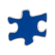 Load image into Gallery viewer, Bulk Blue Autism Awareness Puzzle Piece Pins - Fundraising For A Cause