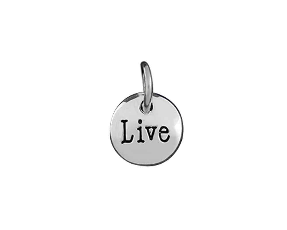 Silver Live Circle Charms - Fundraising For A Cause