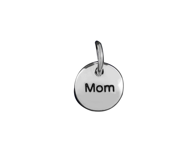 Silver Mom Circle Charms - Fundraising For A Cause