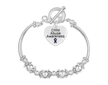 Load image into Gallery viewer, Child Abuse Awareness Partial Beaded Bracelets - Fundraising For A Cause
