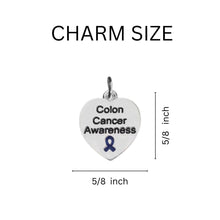 Load image into Gallery viewer, Colon Cancer Awareness Heart Charm Partial Beaded Bracelets - Fundraising For A Cause