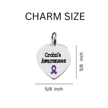 Load image into Gallery viewer, Crohn&#39;s Disease Awareness Heart Stretch Bracelets - Fundraising For A Cause