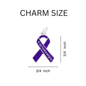Fibromyalgia Purple Ribbon Retractable Bracelets - Fundraising For A Cause