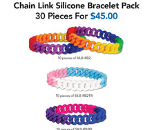 Load image into Gallery viewer, Gay Pride Chain Link Bracelet Variety Pack Bundle (30 Pieces) - Fundraising For A Cause