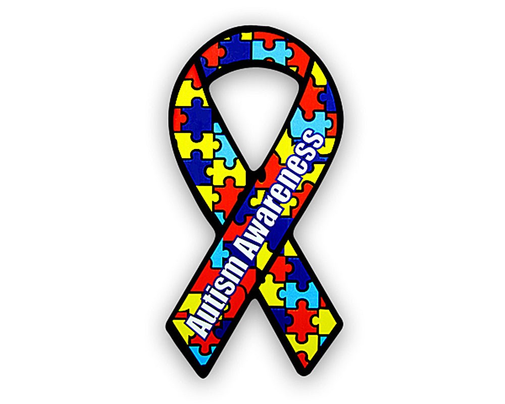 Autism Ribbon Car Magnets Wholesale, Bulk Autism Awareness Magnet ...