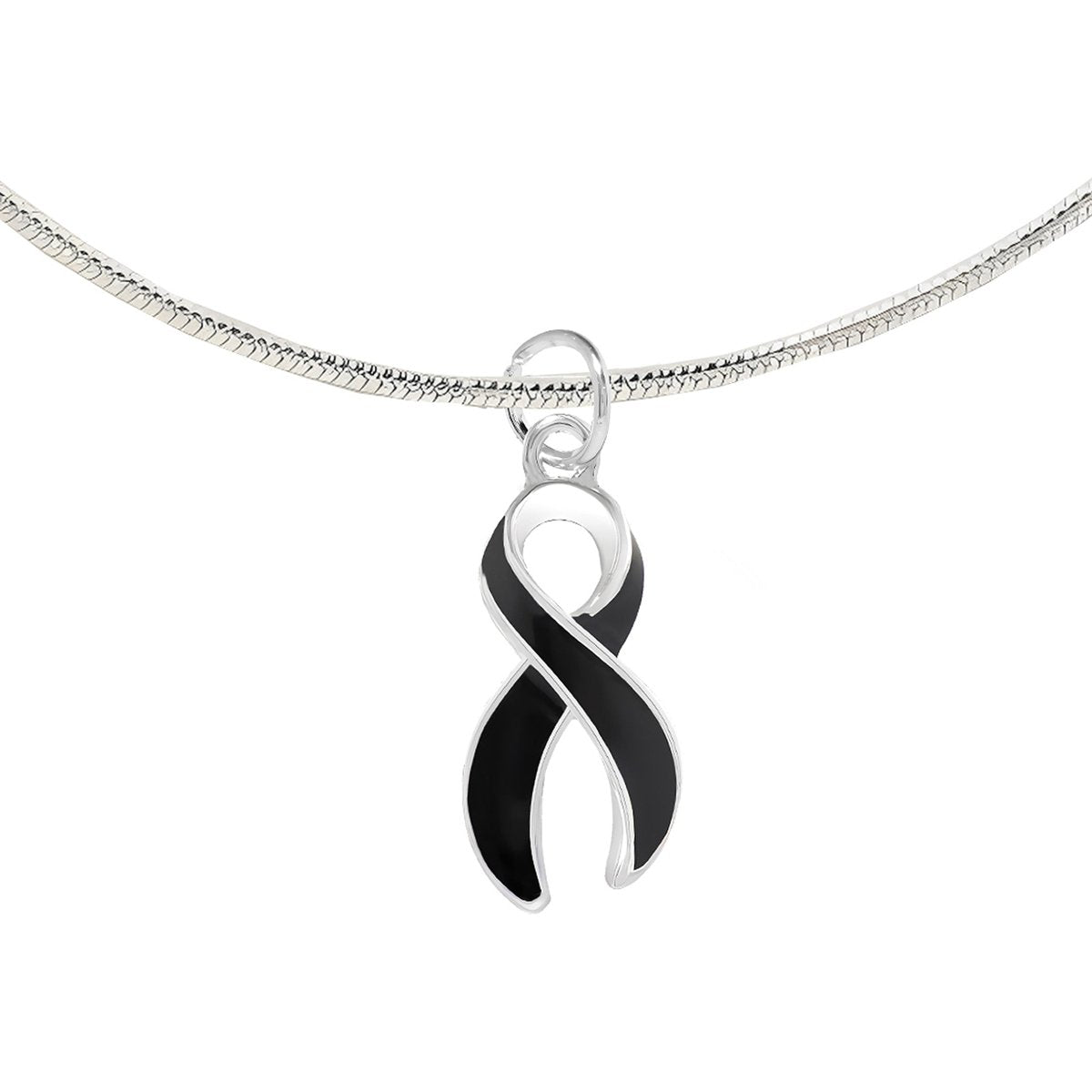 Large Black Ribbon Necklaces - Fundraising For A Cause