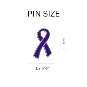 Large Flat Epilepsy Awareness Ribbon Pins - Fundraising For A Cause