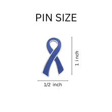 Load image into Gallery viewer, Large Flat Periwinkle Ribbon Pins - Fundraising For A Cause