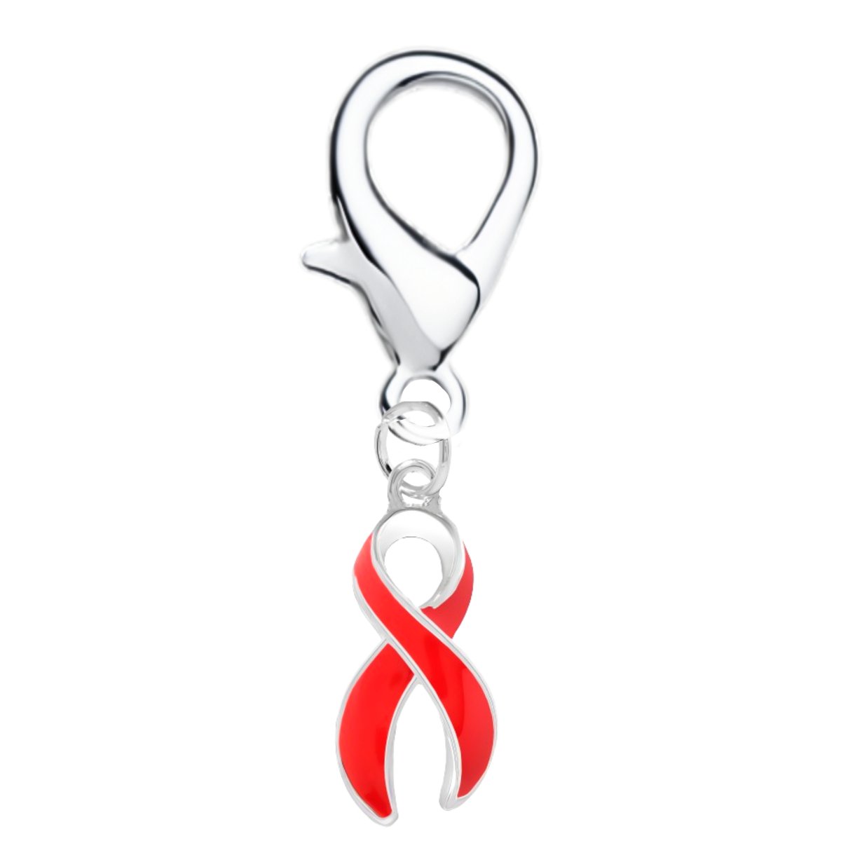Large Red Ribbon Hanging Charms - Fundraising For A Cause
