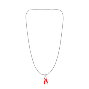 Large Red Ribbon Necklaces - Fundraising For A Cause