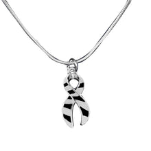 Load image into Gallery viewer, Large Zebra Print Ribbon Necklaces - Fundraising For A Cause