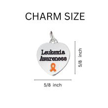 Load image into Gallery viewer, Leukemia Awareness Heart Hanging Charms - Fundraising For A Cause