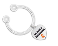 Load image into Gallery viewer, Leukemia Awareness Heart Key Chains - Fundraising For A Cause