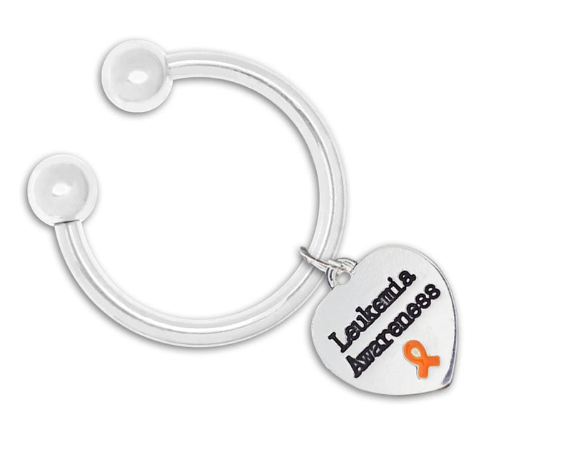 Leukemia Awareness Heart Key Chains - Fundraising For A Cause