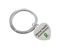 Load image into Gallery viewer, Mental Health Awareness Heart Charm Split Style Key Chains - Fundraising For A Cause