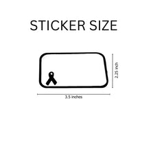 Load image into Gallery viewer, Name Badge Black Ribbon Stickers (100 per Roll) - Fundraising For A Cause