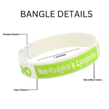Load image into Gallery viewer, Non-Hodgkin&#39;s Lymphoma Awareness Bangle Bracelets - Fundraising For A Cause