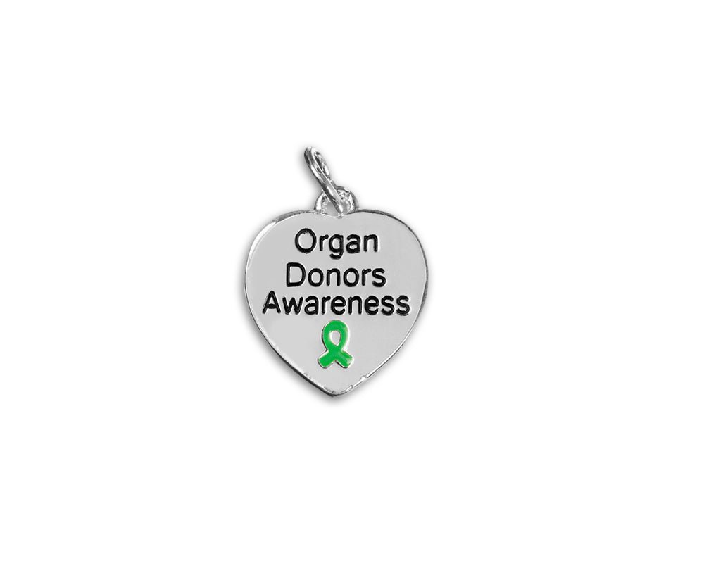 Organ Donors Awareness Heart Charms - Fundraising For A Cause