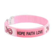 Load image into Gallery viewer, Pink Ribbon Awareness Bangle Bracelets - Fundraising For A Cause