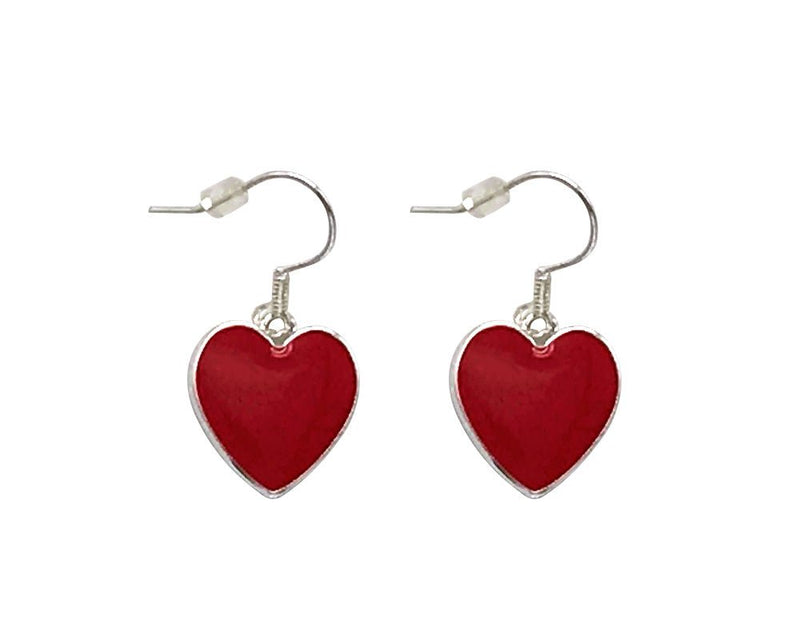 Red Heart Hanging Earrings - Fundraising For A Cause