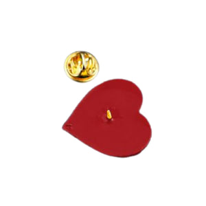 Red Heart Shaped Silicone Pins - Fundraising For A Cause