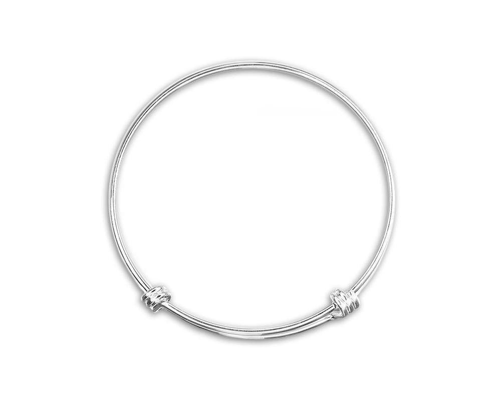 Retractable Silver Bangle Bracelets - Fundraising For A Cause