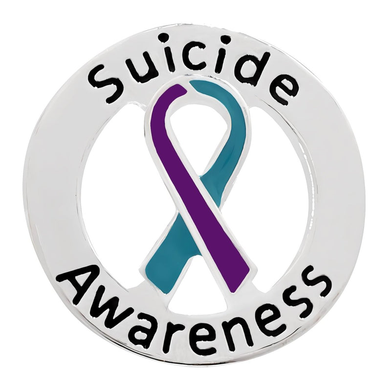 Round Suicide Awareness Pins - Fundraising For A Cause