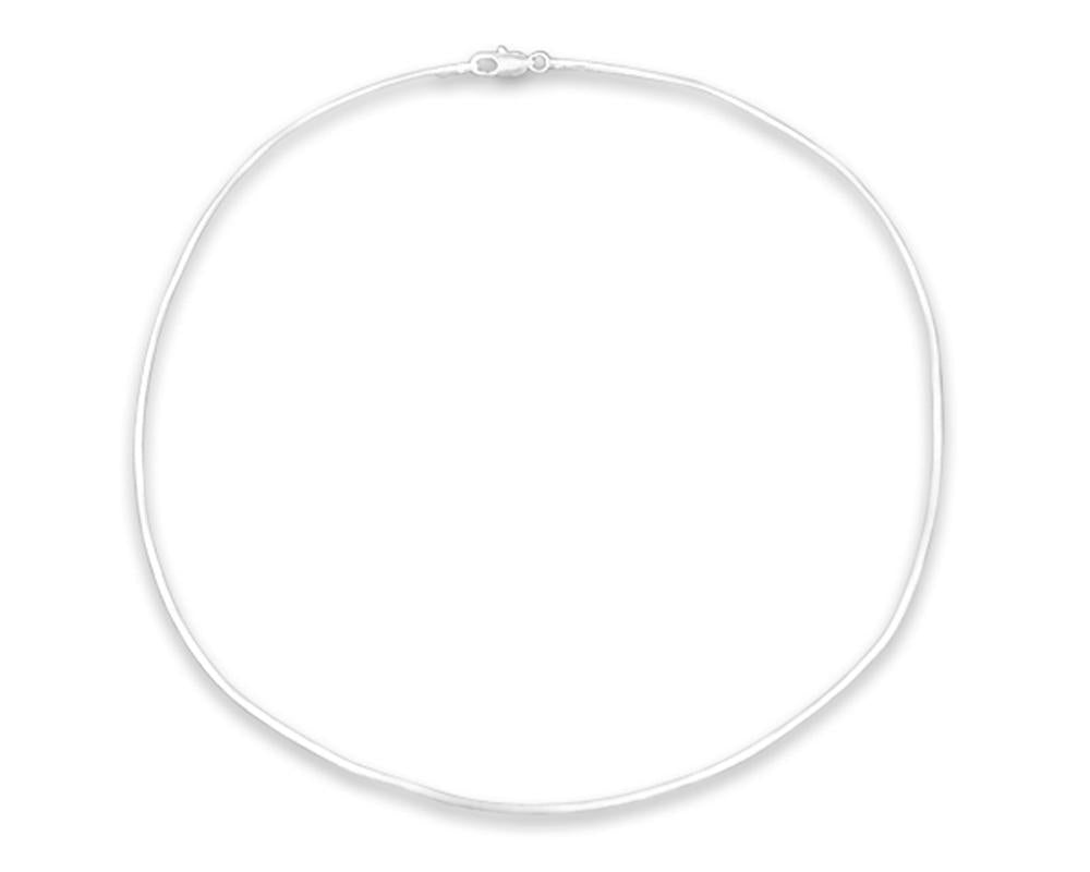 Silver 17 in Snake Chain Necklace - Fundraising For A Cause