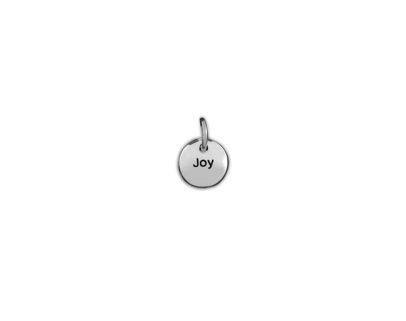 Silver Joy Circle Charms - Fundraising For A Cause