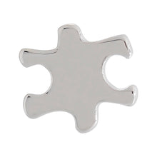Load image into Gallery viewer, Small Elegant Silver Autism Awareness Puzzle Lapel Pins - Fundraising For A Cause