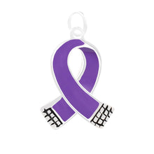 Load image into Gallery viewer, Small Purple Ribbon Charms - Fundraising For A Cause