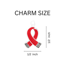 Load image into Gallery viewer, Small Red Ribbon Chunky Charm Bracelets - Fundraising For A Cause