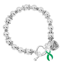 Load image into Gallery viewer, Where There is Love Green Ribbon Bracelets - Fundraising For A Cause