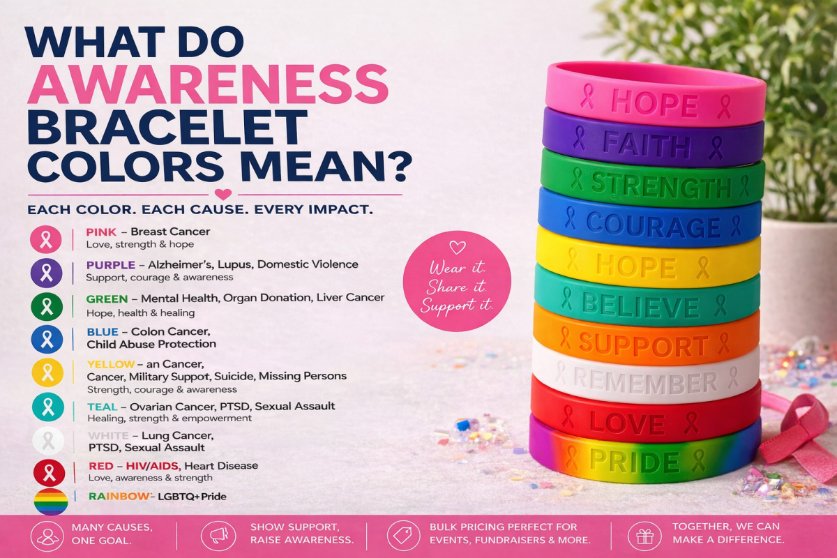 What Do Awareness Bracelet Colors Mean? A Complete Guide to Colors, Causes & Impact - Fundraising For A Cause