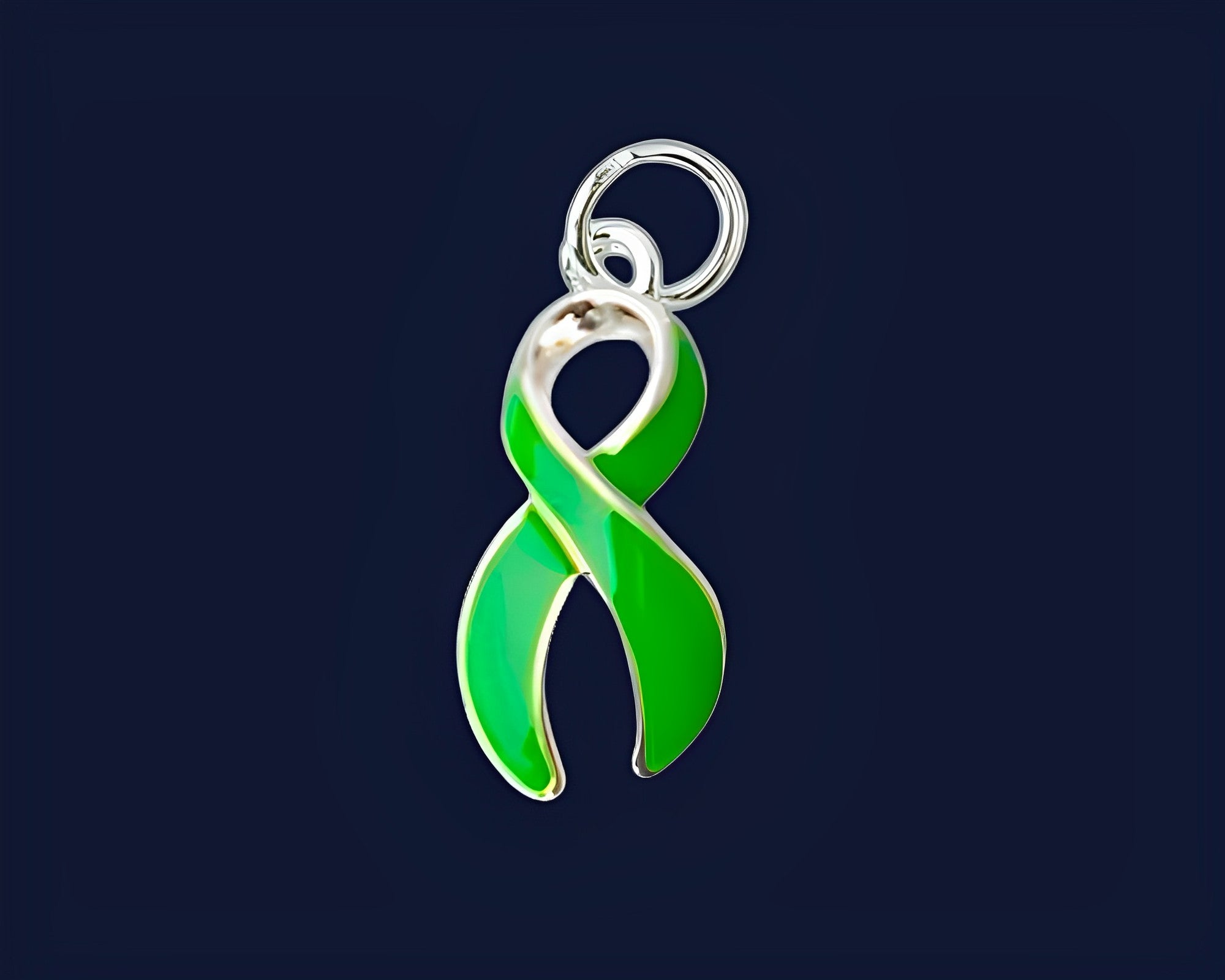 Light Green Ribbon Necklaces Wholesale, Celiac Disease Awareness