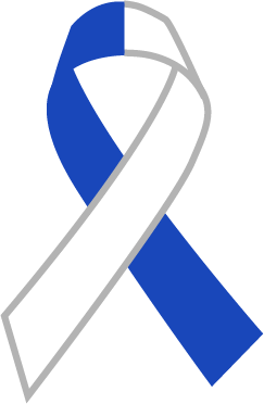 Blue & White Ribbon