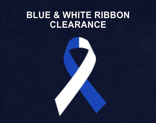 Blue & White Ribbon