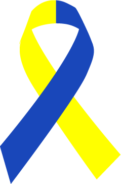 Blue & Yellow Ribbon