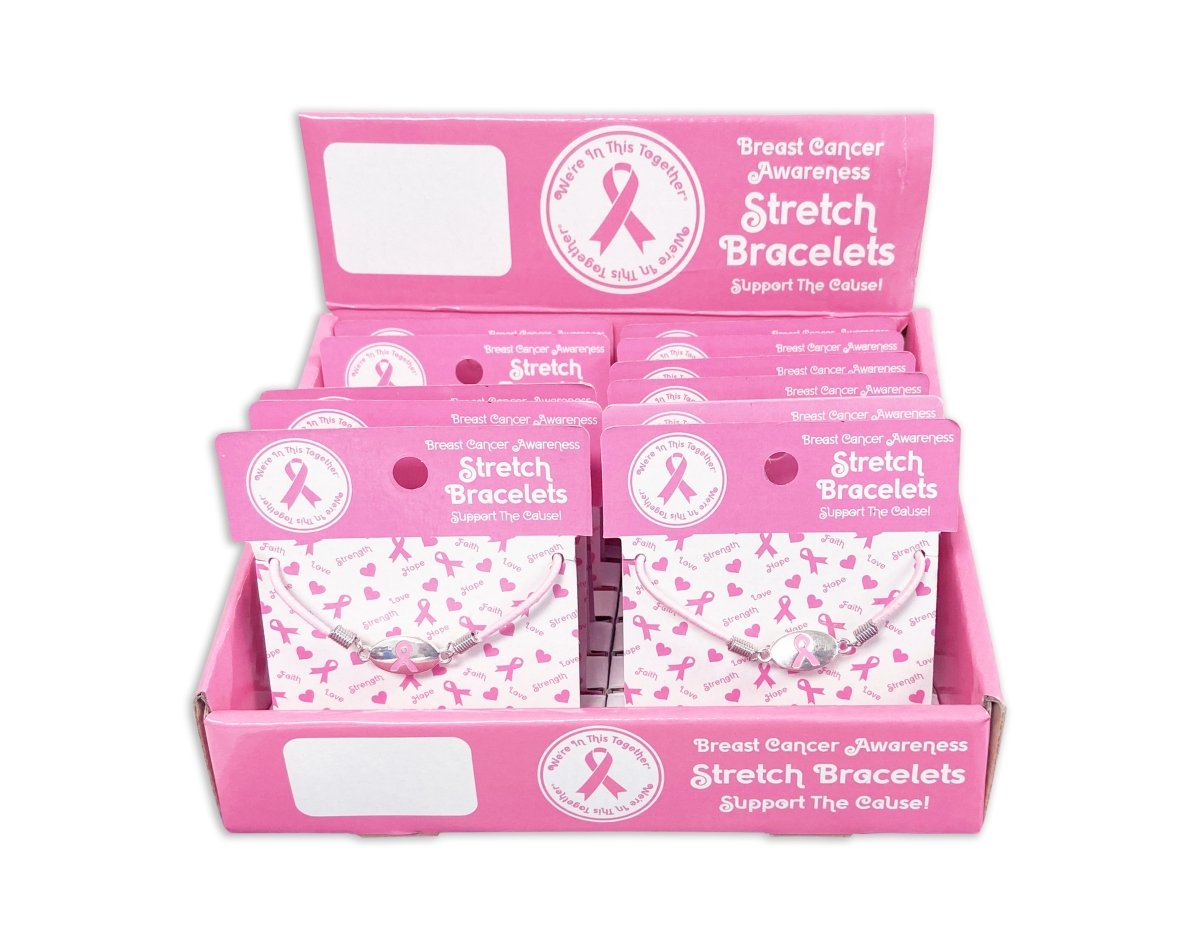 Pink Ribbon Breast Cancer Awareness Counter Displays, Jewelry on Cards ...