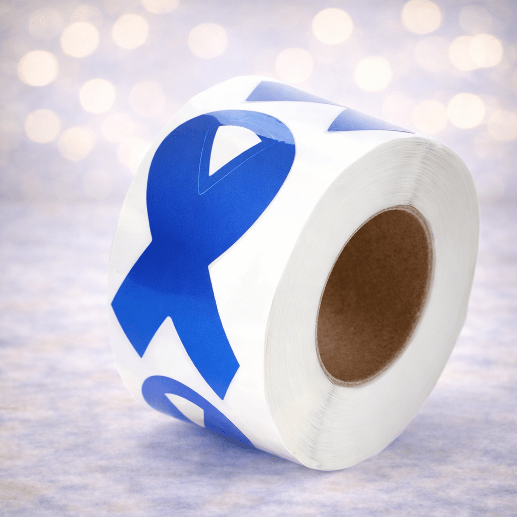 Colon Cancer Ribbon Awareness Stickers – Bulk & Wholesale for ...