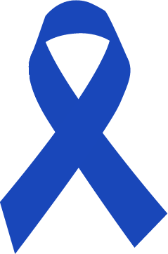 Dark Blue Ribbon Products for Awareness and Fundraising