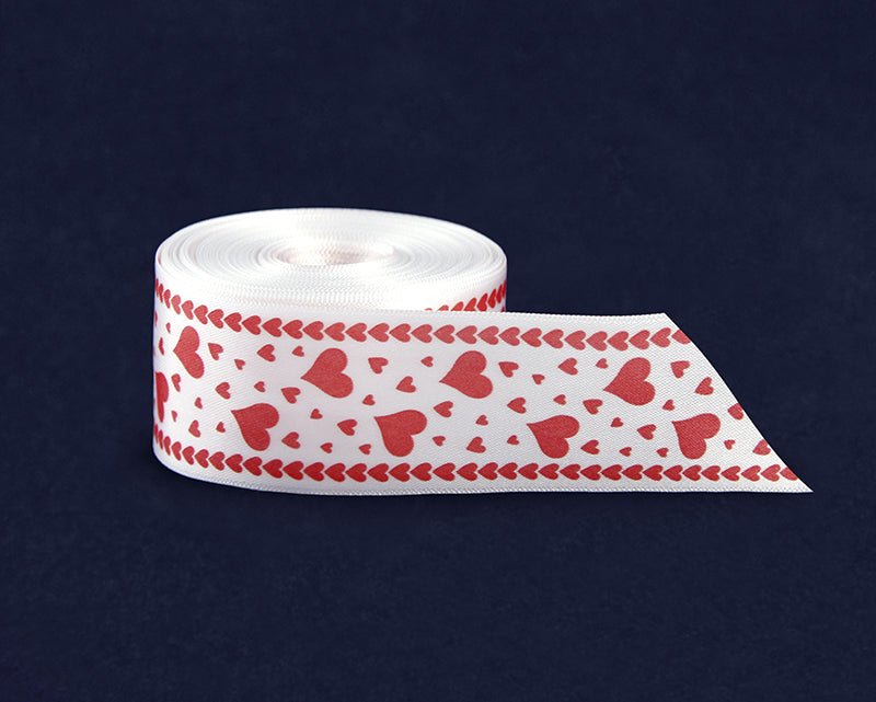 Heart Walk Ribbons Heart Awareness Ribbon By The Yard – Fundraising For A Cause