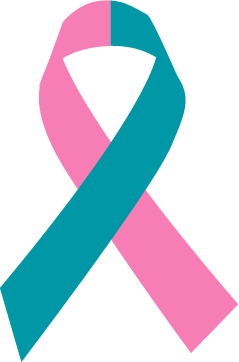 Pink & Teal Ribbon - Fundraising For A Cause