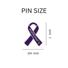 Load image into Gallery viewer, 10 Pack Alzheimer&#39;s Awareness Ribbon Pins (10 Pins) - Fundraising For A Cause